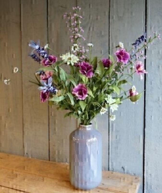 Lilac and pink artificial meadow flowers by Bloomsberry. *Vase not included*  These stunning silk flowers give the impression they have just been hand picked from a meadow especially for you. For realistic artificial and silk flowers Bloomsberry is second to none.